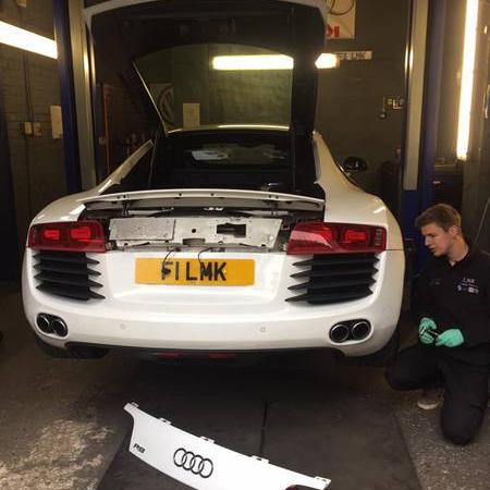 Audi R8 in our service centre