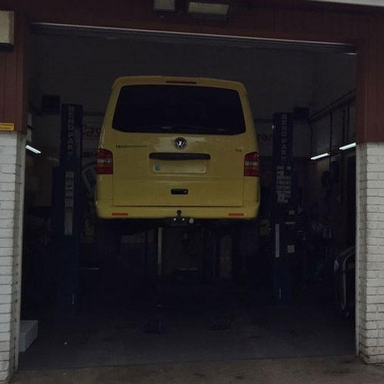 A van in our service centre