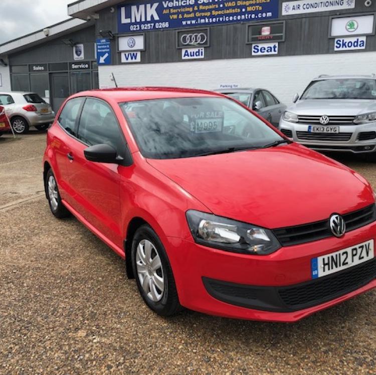 Red VW Polo 1.2 petrol 2012