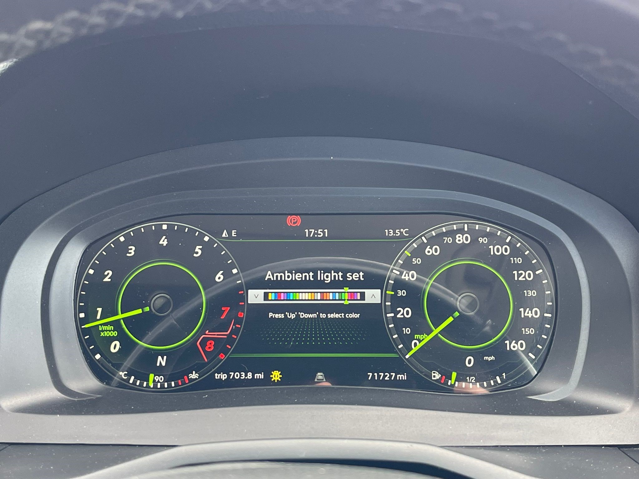 Cluster light settings