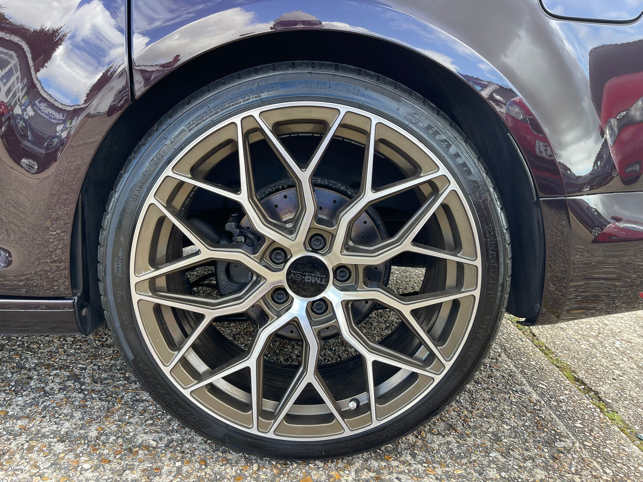 Left rear alloy wheel