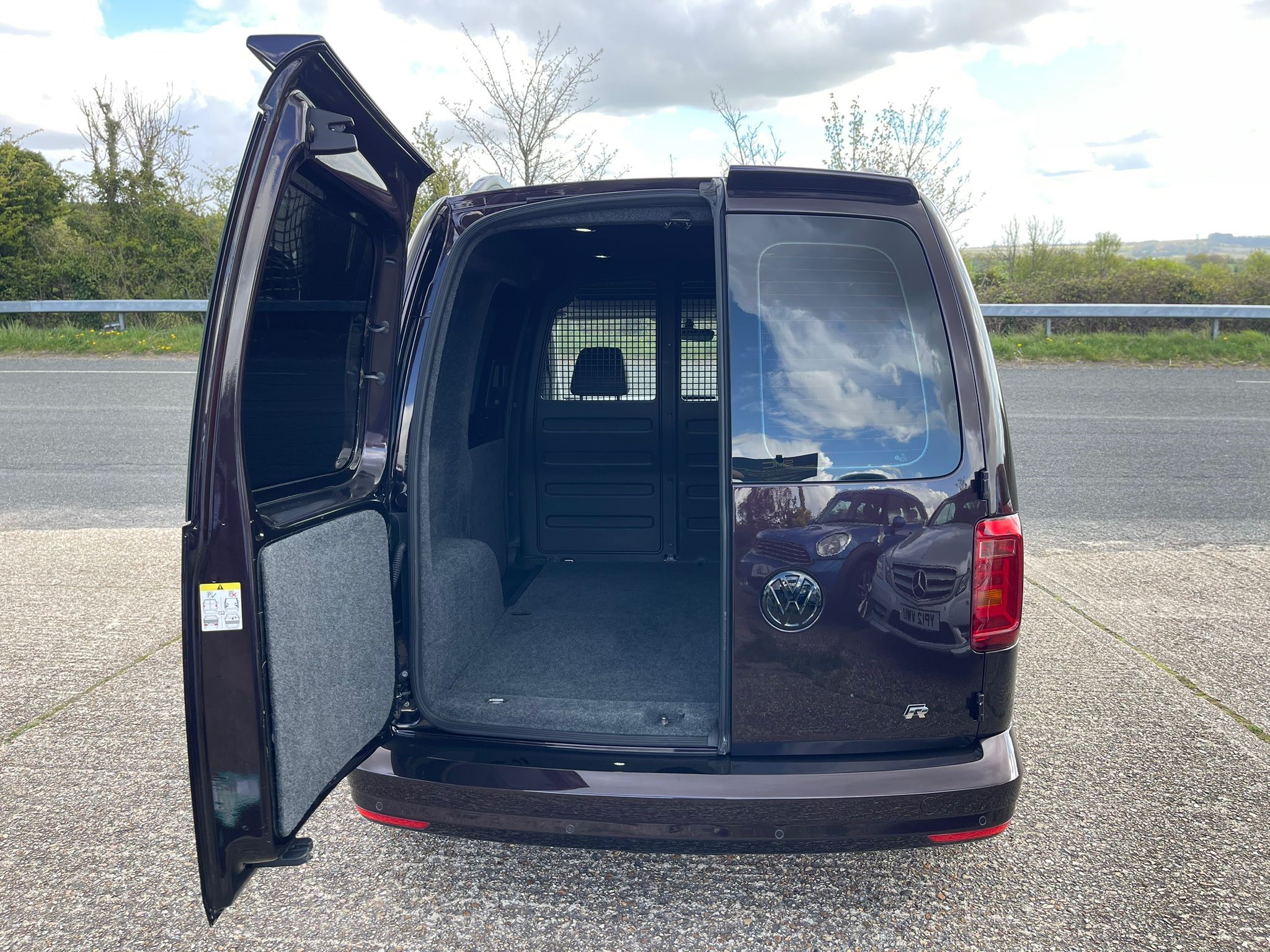 Left rear door open