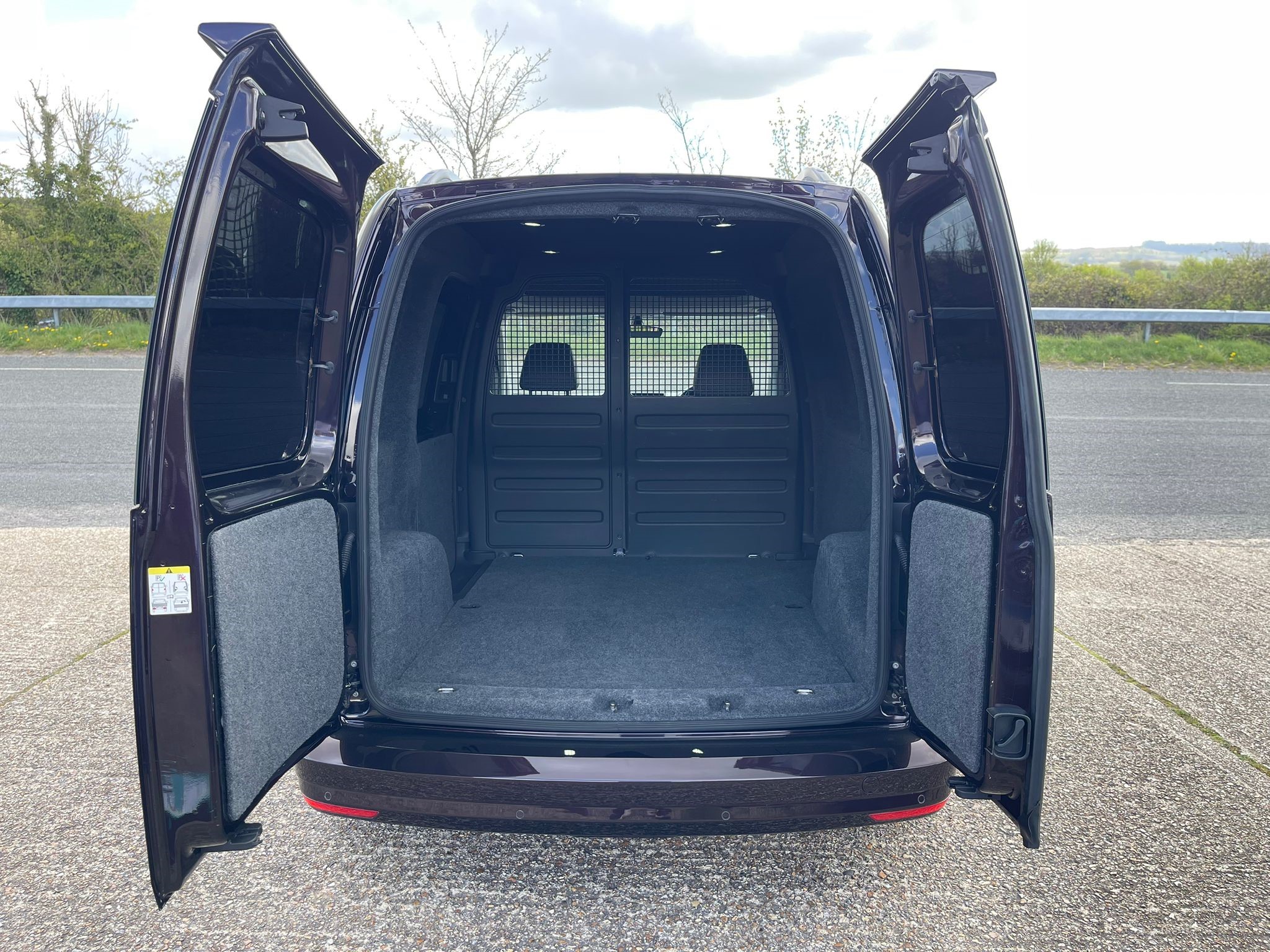 Both rear doors open