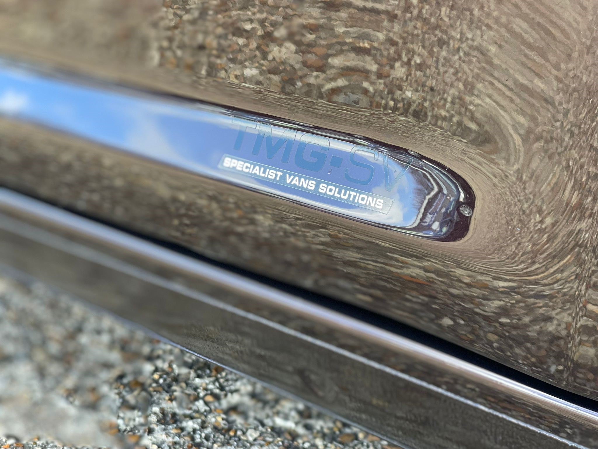 TMG sticker on moulding