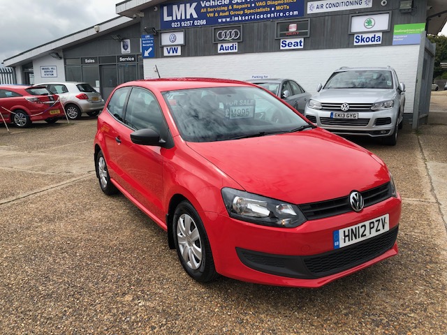 Red VW Polo 1.2 petrol 2012