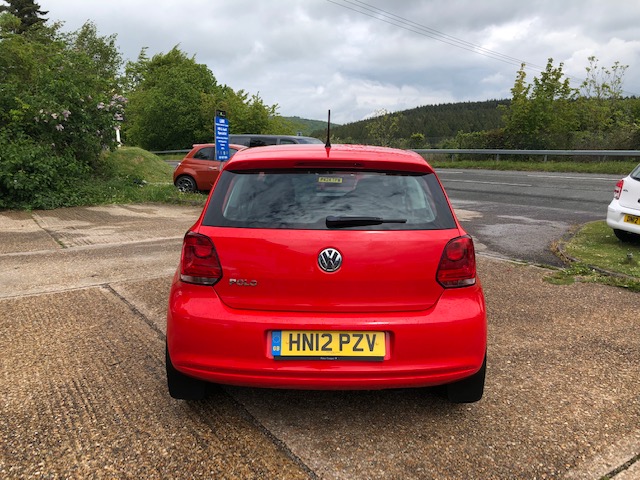 Red VW Polo 1.2 petrol 2012